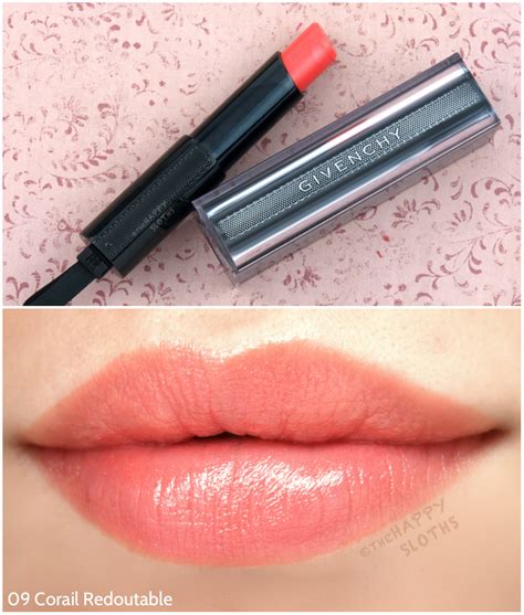 givenchy rouge interdit vinyl lipstick swatches|More.